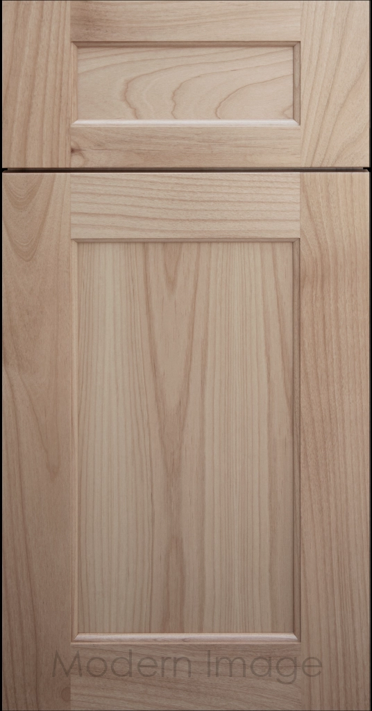 Close-up of our  Carlsbad II Shaker style cabinets with a Ghost matte stain.